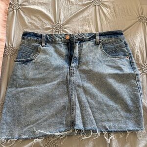 Wild Fable Light Blue Denim Mini Skirt